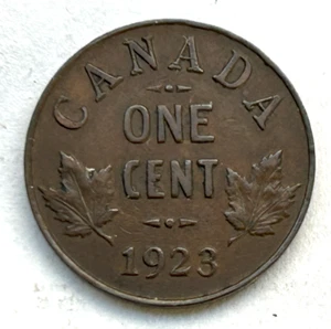 CANADA 1 CENT 1923 - KEY DATE - Picture 1 of 2