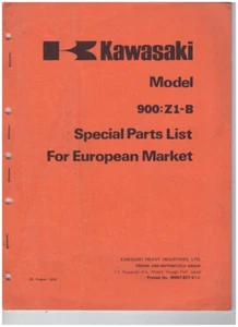 Kawasaki 900 Z1 B Lista catalogo ricambi speciali per mercato europeo 20/08/1974 - Picture 1 of 4
