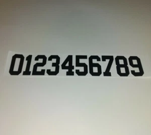 Raiders Helmet Number Decals 2" Oakland Las Vegas full size 0-9 - Picture 1 of 1