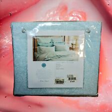 MARTHA STEWART Collection $118 Coral Spray Green COTTON Twin COMFORTER COVER