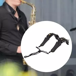 Saxophone Shoulder Harness Adjustable Saxophone Strap for Alto Tenor Soprano - Picture 1 of 4
