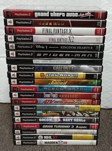 Lot of 20 PlayStation 2 PS2 Games Kingdom Hearts Star Wars Final Fantasy Lego H8 - Picture 1 of 1