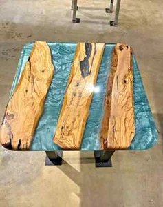 Luxury Epoxy River Table – Elevate Your Interior Design Home Decor Furniture - Picture 1 of 7