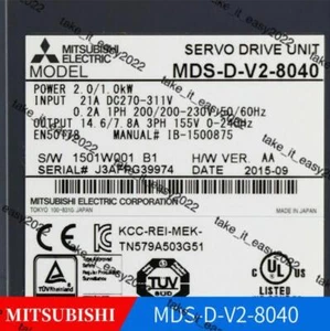 Mitsubishi Servo Driver MDS-D-V2-8040 DHL EXPEDITED SHIPPING - Picture 1 of 2