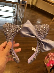 Diadema de lentejuelas USJ Hello Kitty púrpura exclusiva de Universal Studios Japón - Imagen 1 de 2
