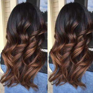 Peluca brasileña de cabello humano virgen ombre pelucas delanteras de encaje completo 150 % densidad sin pegamento - Imagen 1 de 6