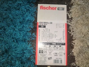 Fischer EA II M10 x 30 Drop In Anchor Zinc Plated x 50 - Picture 1 of 3