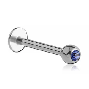 Micro labret titane boule strass - Imagen 1 de 13