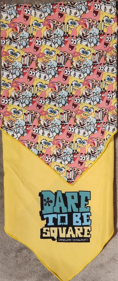 Juego de 2 pañuelos cuadrados Bob Esponja para perros atrévete a ser Foto 1 de 1