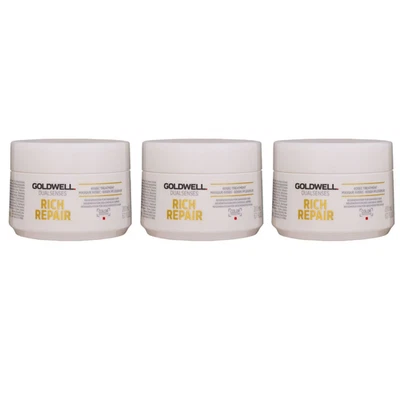 Goldwell Dual Senses Rich Repair 60 Second Treatment 6.7 oz  3 pack deal - Image 1 of 2