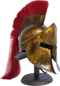 300 Movie Spartan King Leonidas Helmet Fully Wearable w/Inner Liner Chin Strap - Picture 1 of 7