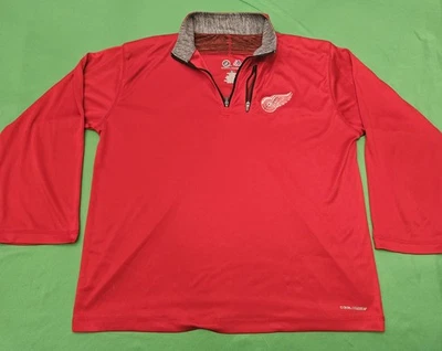 Женский пуловер Detroit Red Wings NHL XL с длинным рукавом красная рубашка-поло - Изображение 1 из 4