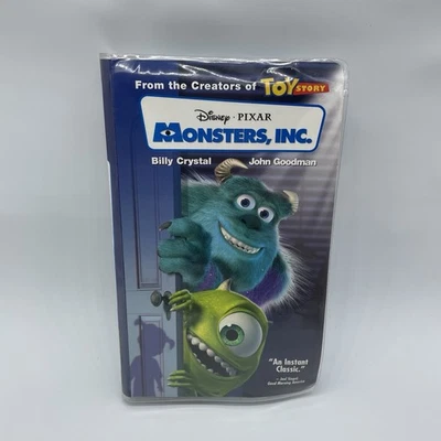 Monsters Inc. VHS 2002 Disney Pixar Blue Video Tape Movie Clamshell - Image 1 of 4