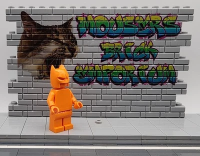 OFFICIAL LEGO DC Minifigure - Orange Batman Monochrome (Unreleased) - Image 1 of 4