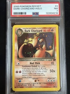Dark Charizard 4/82 Team Rocket Holo 2000 Vintage PSA 7 Pokemon - Picture 1 of 2