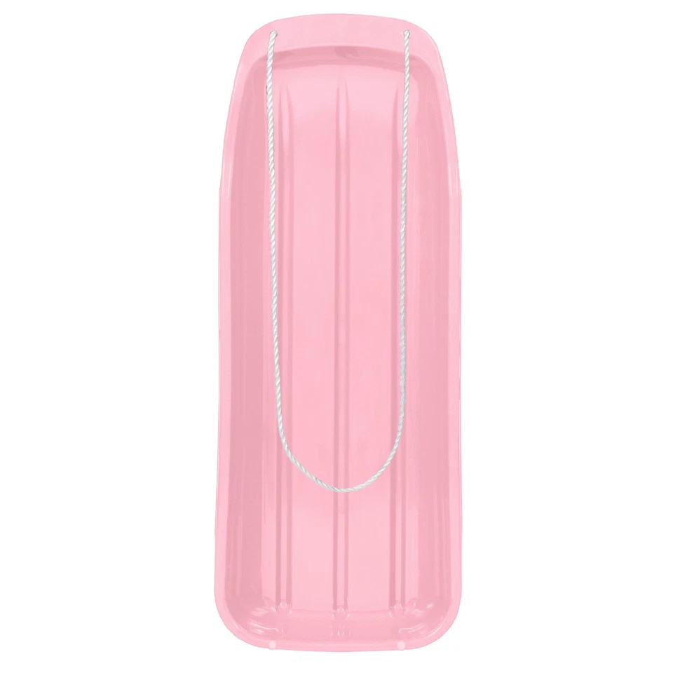 48 дюймов детские санки для снега тобогган с выдвижной веревкой, изогнутые края - Изображение 1 из 1