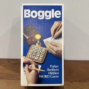 Vintage 1970s Boggle Parker Brothers Hidden Word Game Complete With Instructions - Picture 1 of 17