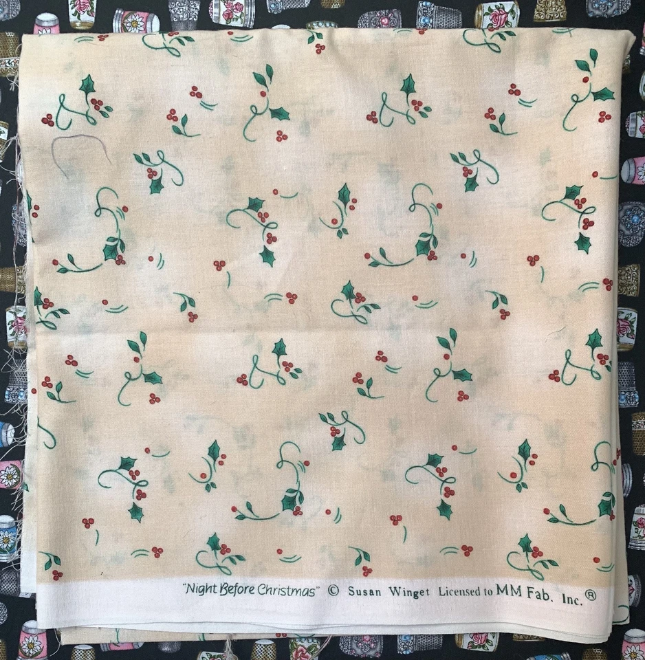 Christmas Fabric - Susan Winget “night before Christmas” one yard. - Image 1 of 3