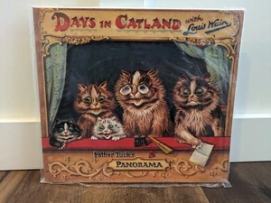 Vintage Days in Catland Louis Wain Panorama Father Tuck 1991 Reproduction - Picture 1 of 10