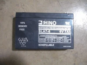 Rhino SLA7-6 Battery 6V, 7Amp - Picture 1 of 2