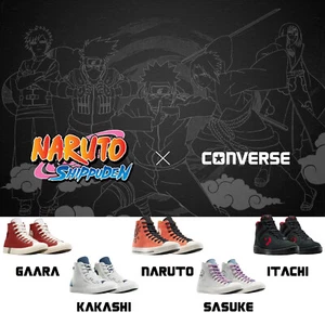 Converse x Naruto Shippuden Chuck Taylor All Star HI Men Unisex Shoes Pick 1 - Foto 1 di 5