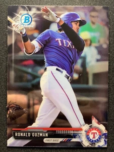 2017 Bowman Chrome Prospects #BCP3 Ronald Guzman Rangers - Picture 1 of 2