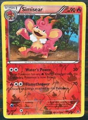 Pokémon TCG | Simisear 19/98 | Emerging Powers | Reverse Holo | MP - Image 1 of 2