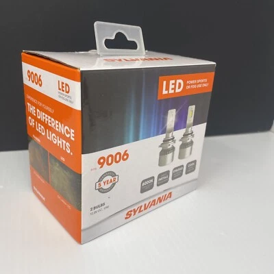 Sylvania LED Power Sports For Fog Use Only-12.8V DC/12 watt Bulbs-X2- Fits 9006 - Image 1 of 4
