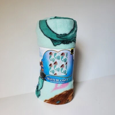 The Little Mermaid Ariel Fleece Throw Blanket 40 x 50 in Disney Camping Princess - Image 1 of 4