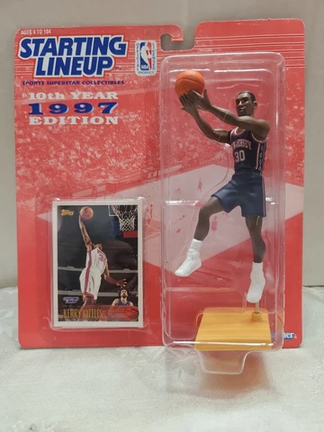 1997 New Jersey Nets Kerry Kittles Starting Lineup Action Figure & Card  NIP Cover