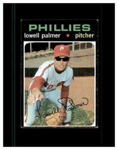 1971 TOPPS BASEBALL CARD PHILADELPHIA PHILLIES LOWELL PALMER #554 SHORT PRINT - Picture 1 of 2
