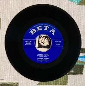 Deviny James 45 Little Girl / Blue Denims 1959 EX - Imagen 1 de 2