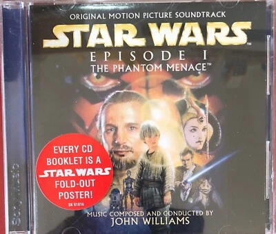 Star Wars Episodio I: La Amenaza Fantasma Banda Sonora CON PÓSTER DESPLEGABLE Foto 1 de 3