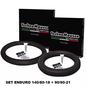 TECHNOMOUSSE COPPIA MOUSSE ENDURO 90/90/21 + 140/80/18 ANTIFORATURA PNEUMATICI - Imagen 1 de 1