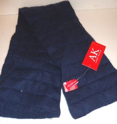 Cachecol feminino longo acolchoado Anne Klein azul marinho, O/S - Imagem 1 de 2