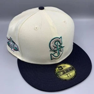 Seattle Mariners Hat Men 7 5/8 White All Star Game 59Fifty New Era Fitted Cap - Picture 1 of 9