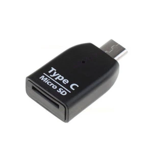 Mini Type C Micro SD TF Memory Card Reader OTG Adapter for PC Tablet Phone - Picture 1 of 8