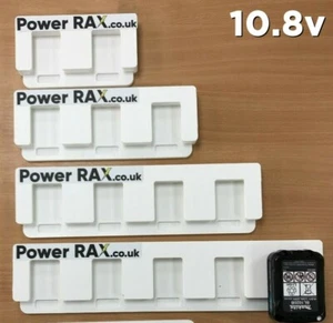 Lock Makita *10,8v* Akku Rack 2-6 Steckplätze Werkzeugregal für Montage Batterien Van - Bild 1 von 12