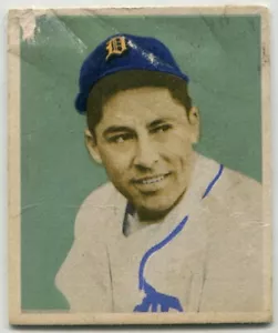 1949 Bowman #107 Eddie Lake Detroit Tigers - Carta Esordiente - Foto 1 di 2