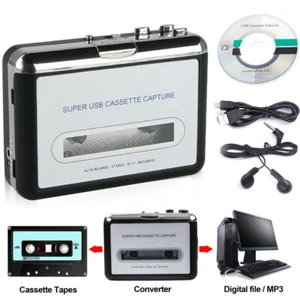 Cassette Player-Cassette Tape to MP3 CD Converter- Powered by Battery or USB US - Picture 1 of 14