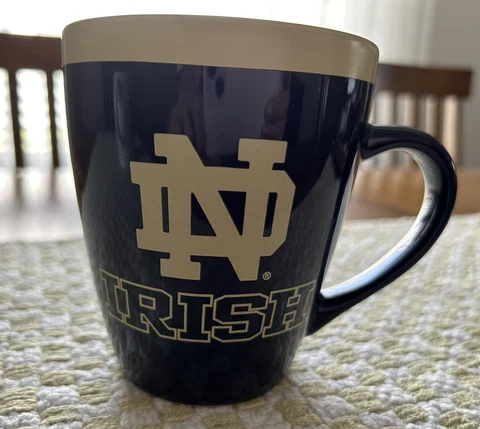 Notre Dame “ Irish ” Football Collectible Coffee Mug Tea Cup Cover