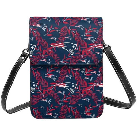 New England Patriots Small Cell Phone Purse One Shoulder Travel Bag,fans Gift Cover