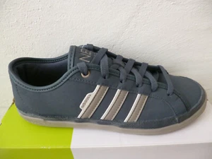 Adidas Men's Sneakers Lace-Up Shoes Sports Shoes Leather Blue Gray - Picture 1 of 8