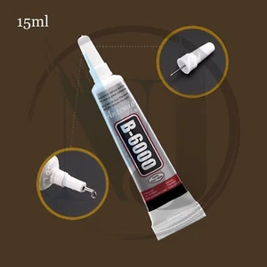 B6000 ACRYLIC DIAMOND CRAFT JEWELLERY RHINESTONE GEM BLING 15ML GLUE FOR X2 - Picture 1 of 4