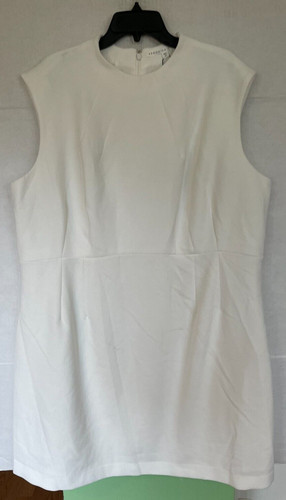 OFF WHITE Abito senza maniche VERONICA BEARD Turner DONNA TAGLIA 24 BIANCO NUOVO