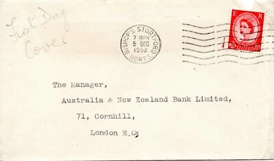 1952 Sg 519 2½d carmine-red (Type I) Bishop's Stortford First Day of Issue Cx  - Image 1 of 3