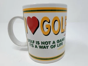 Taza/taza de café de golf I Love usada - Imagen 1 de 5