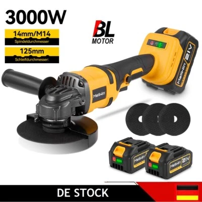 125mm Für Makita Akku Winkelschleifer Trennschleifer Schleifmaschine Bürstenlos  - Bild 1 von 4