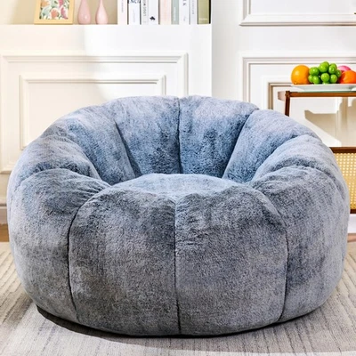 Bean Bag Chairs for Adults, Teens Youth Beanbag Reading Chair with Petal Arm ... - Image 1 of 4