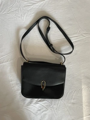 a New Day Saddle Crossbody Bag in Black Faux Leather - Image 1 of 4